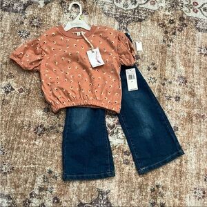 NWT Jessica Simpson toddler outift- top and jeans